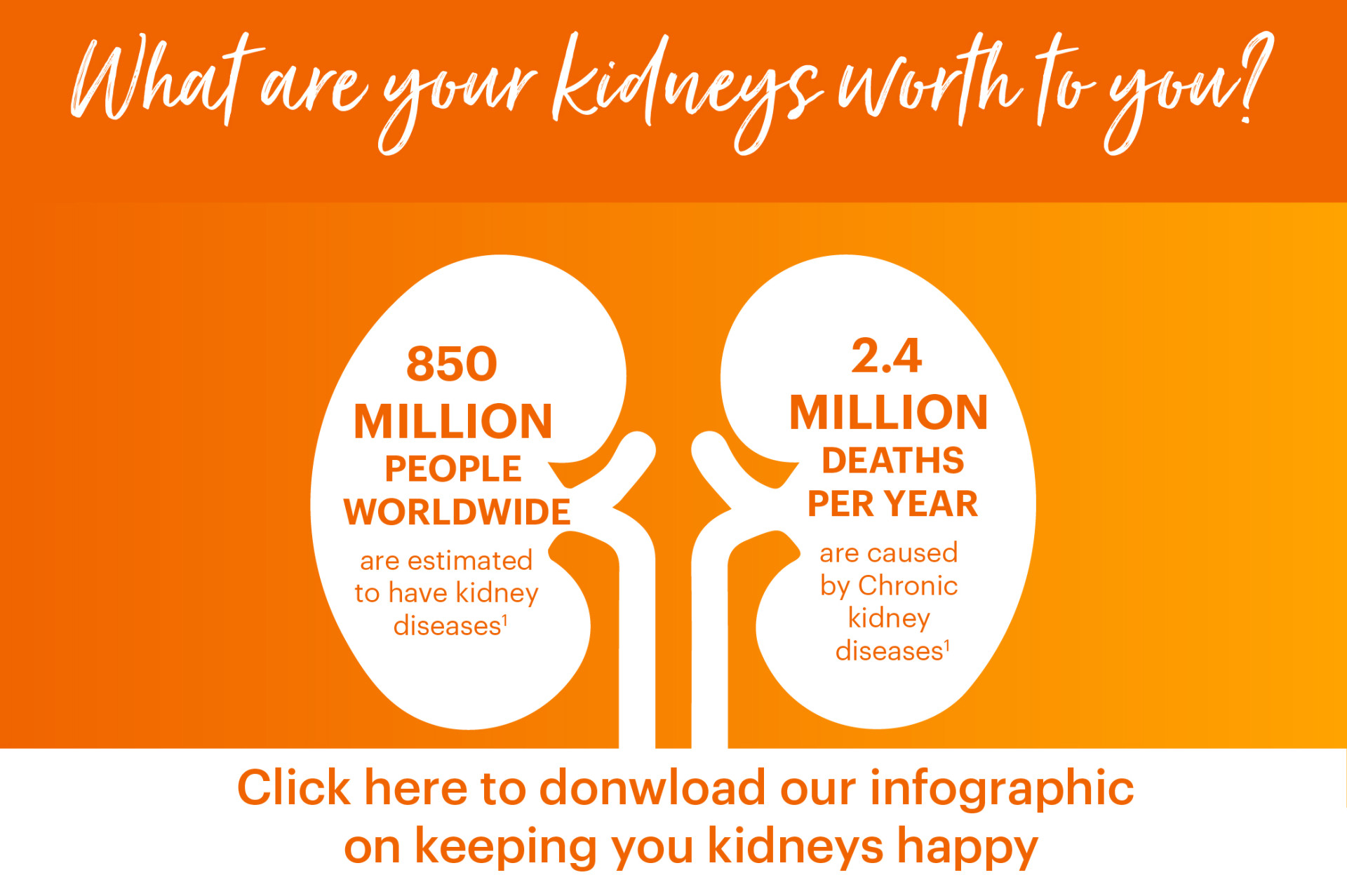 World Kidney Day What are your kidneys worth to you? Onyx Health